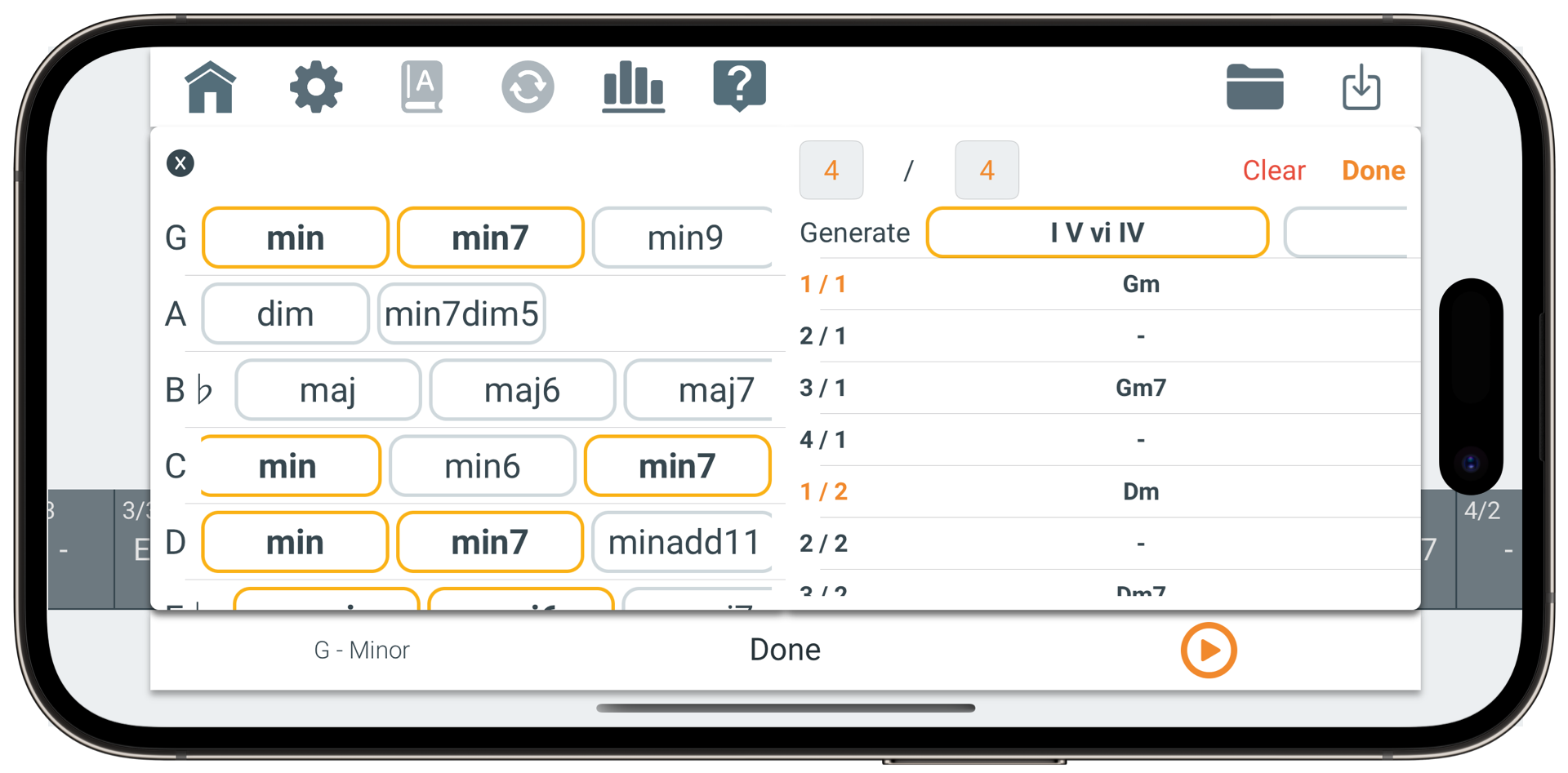Fretonomy progress tracking